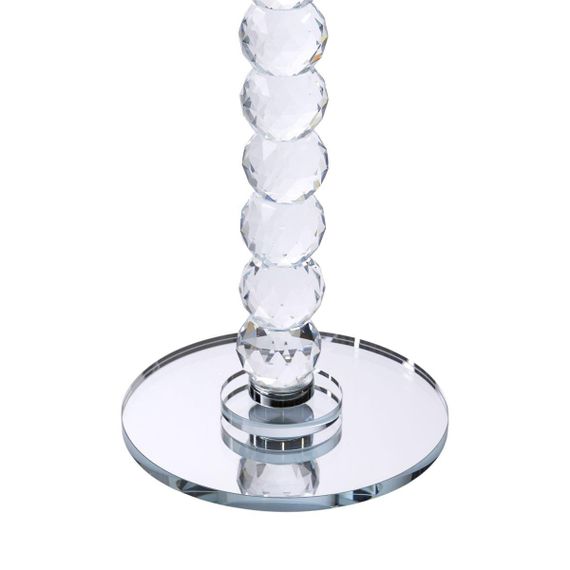 Тортівниця скляна на ніжці 30×32 см см підставка для торта, капкейків прозора HP-4-81L | Зображення 3