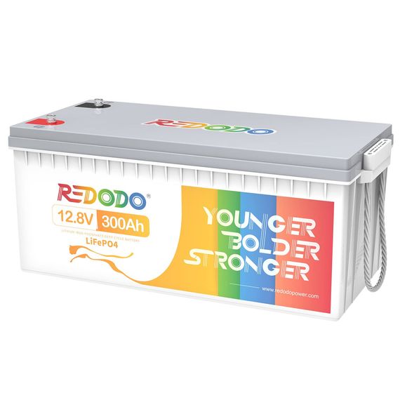 Акумуляторна батарея LiFePO4 Redodo 12.8V 300Ah , 3840Wh, BMS 200A, 522*240*218мм | Зображення 1