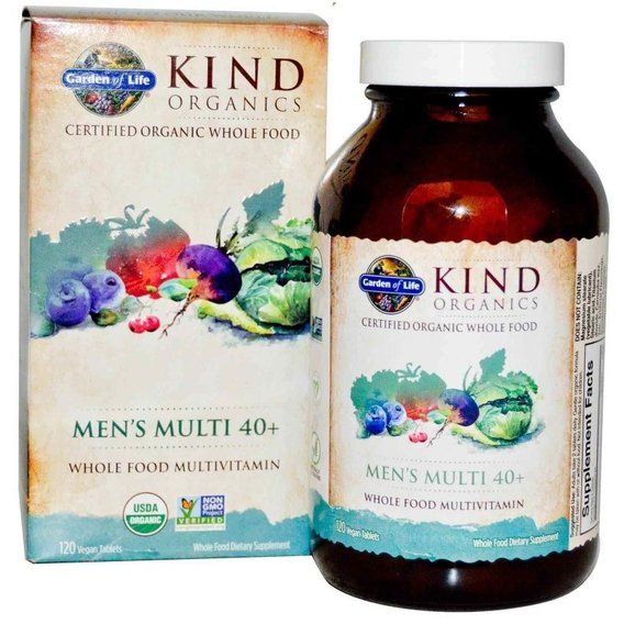 Вітамінно-мінеральний комплекс Garden of Life MyKind Organics, Men's Multi 40+ 120 Veg Tabs GOL-11769