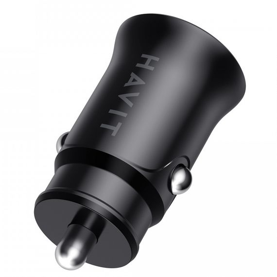 Автомобильное зарядное устройство HAVIT HV-CC2022 20W USB+USB-C Black  с быстрой зарядкой | Зображення 4