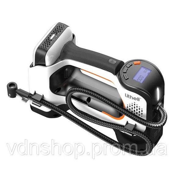 Аккумуляторный компрессор с фонарем Litheli питание от павербанка УМБ Litheli Power Bank 20000 мАч 45Вт XF-57 | Зображення 4