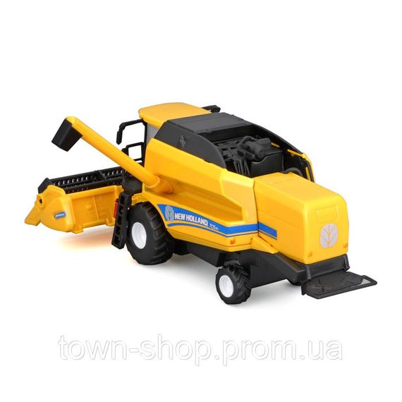 Автомодель Зерноуборочный комбайн "New Holland TC5.90" Bburago 18-31721 с зерновой жаткой | Зображення 4