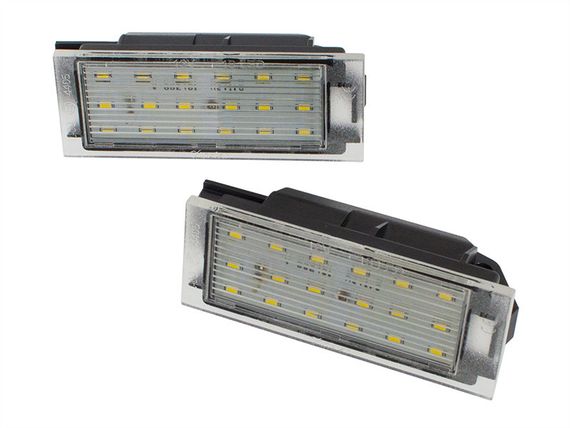 Renault Twingo II 07-14 LED підсвітка номерного знака 1 пара (2 шт) Рено Твінго 2