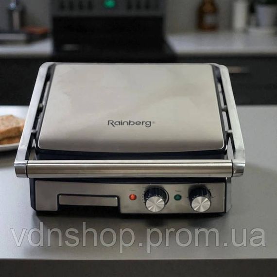 Сендвічниця з антипригарними панелями, Контактний гриль для стейків і овочів, Великий електричний гриль OG-52