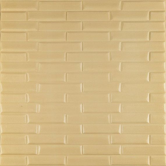 3D панель самоклеюча кладка жовто-пісочна 770х700х7 мм (032) SW-00000010