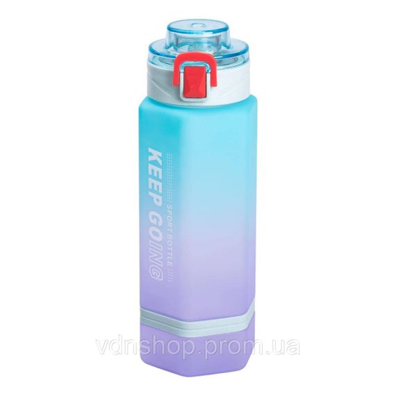 Пляшка для Пляшка для води 650 мл пляшечка з поїлкою для спорту та школи 23 см Keep Going HP-14-47TU