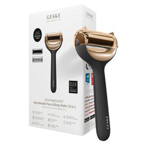Електронний ролер для обличчя та тіла з мікроголками GESKE MicroNeedle Face&Body Roller 8в1 gray