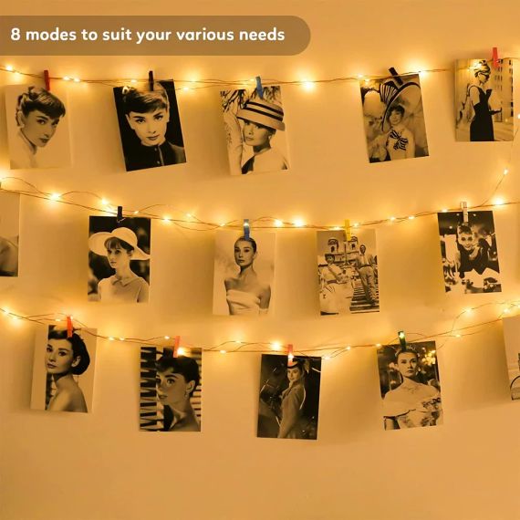 Світлодіодні гірлянди Koopower 100 шт. 5 м, з батарейним живленням з пультом д/у | Зображення 2