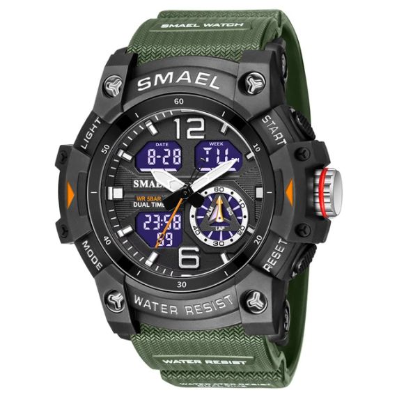 Спортивний годинник Військовий наручний для чоловіків SMAEL8007 | Зображення 3