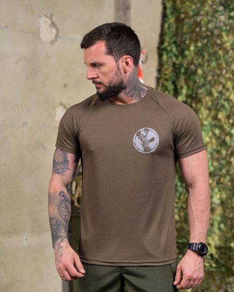 Тактична потоотводна футболка Sunset олива ПП7686 | Зображення 1