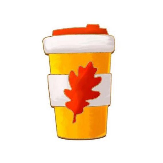 Заготовка брошки для розфарбовування "Осінній ковток" FDZB-099 | Зображення 1