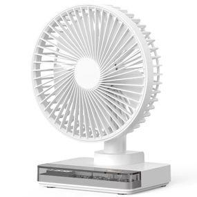 Настільний вентилятор DF11-B with clock 7200 mAh White