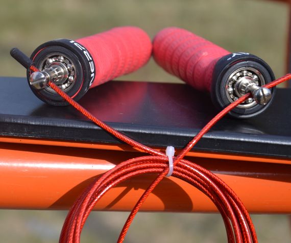 Скакалка швидкісна на підшипниках PowerPlay 4208 Fitness Jump Rope Червона (3m.) | Зображення 6
