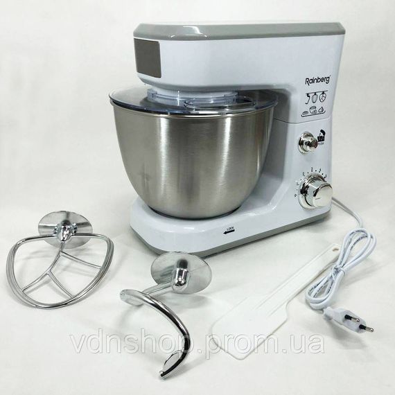 Блендер измельчитель с миксером для кухни Rainberg, Миксер стационарный съемный, Мощный ручной миксер RB-34 | Зображення 4
