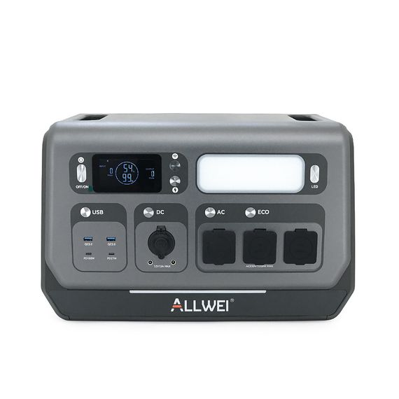 Портативна зарядна станція ALLWEI SGR-PPS2400-2PRO, 2400W/2048Wh LiFePO₄, MPPT 500W max ХТ60/12 – 60 В/10 А, 2xDC5521-12V-12A, | Зображення 2