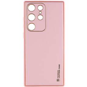 Шкіряний чохол Xshield для Samsung Galaxy S23 Ultra, Рожевий