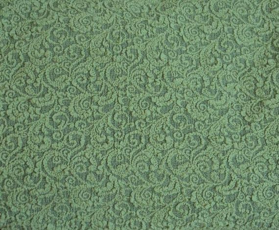 Жакардовий чохол на кутовий диван з спідницею Зелений | Зображення 4