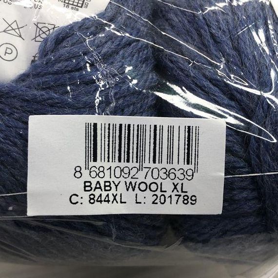 Пряжа Gazzal – Baby Wool XL колір 844 Пильний джинс | Зображення 2
