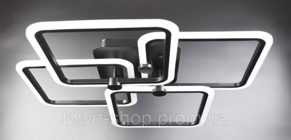 Люстра потолочная LED с пультом A2503/4L-bk Черный 11х64х64 см.