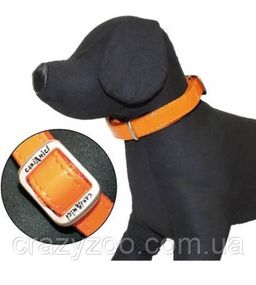 Ошейник для собак Croci Leatherette кожзам нейлон оранжевый 30 смх2,5 мм C5079721