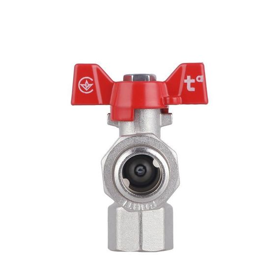 Кран кульовий "Американка" SD Forte 1/2" кутовий SF221W15 | Зображення 5