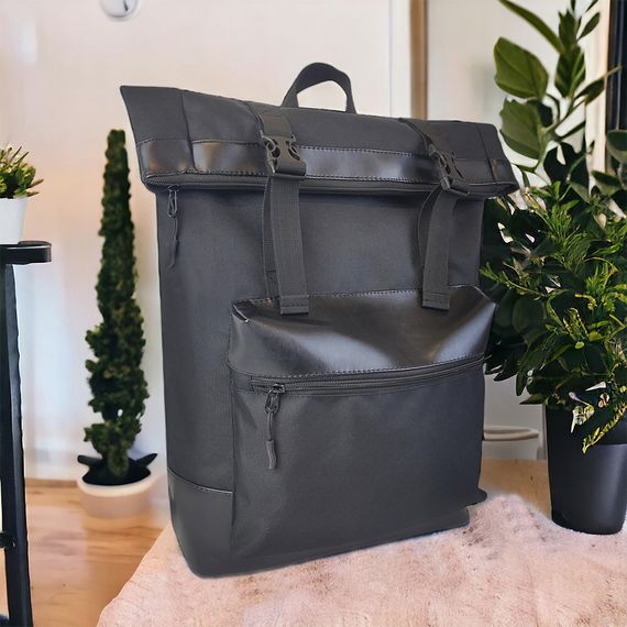Рюкзак RollTop для ноутбука мужской и женский городской для LI-137 путешествий Роллтоп | Зображення 8