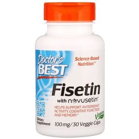 Комплекс для профілактики роботи головного мозку Doctor's Best Fisetin with Novusetin 100 mg 30 Veg Caps DRB00227