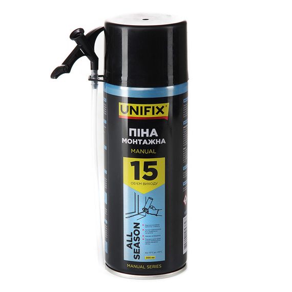 Піна ручна Всесезонна 15 л 300 мл UNIFIX 9512831