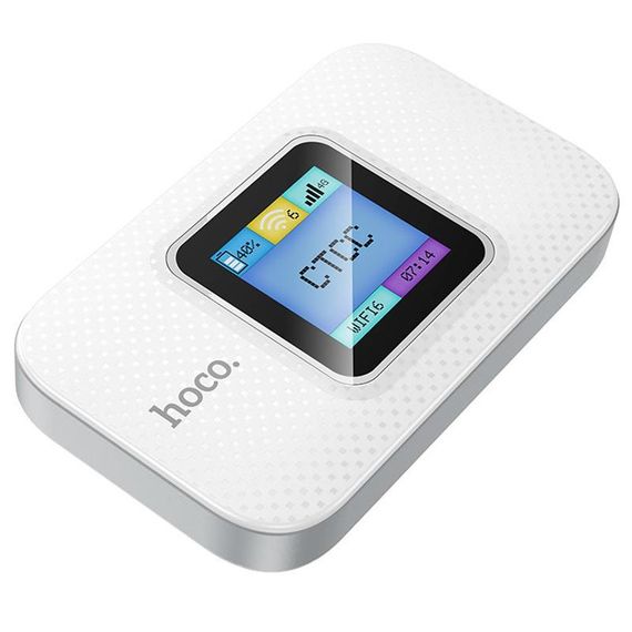 Портативный маршрутизатор (роутер) Hoco DQ12 2100 mAh White | Зображення 2