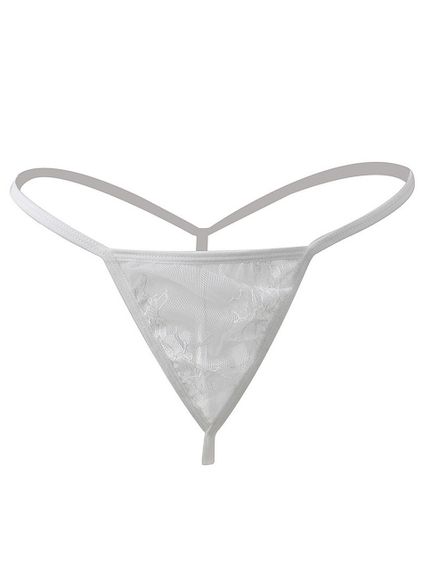 Кружевной халат Star Night с поясом и стрингами, белый, XS-S sexstyle | Зображення 3