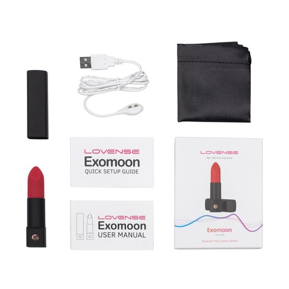 Вібратор-помада Lovense Exomoon, працює через застосунок | Зображення 4