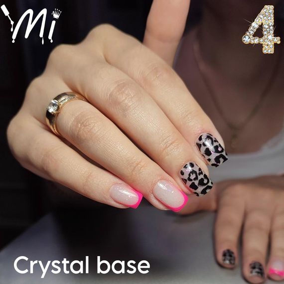 Crystal base Mi #4 (молочна база з різнокольоровими пластівцями юккі) 8мл | Зображення 2