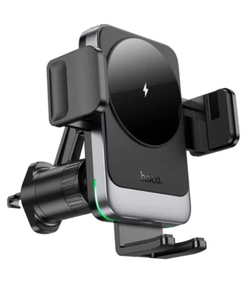 Автомобільний утримувач Hoco HW13 Wireless з функцією бездротової зарядки 15W 2A, Black