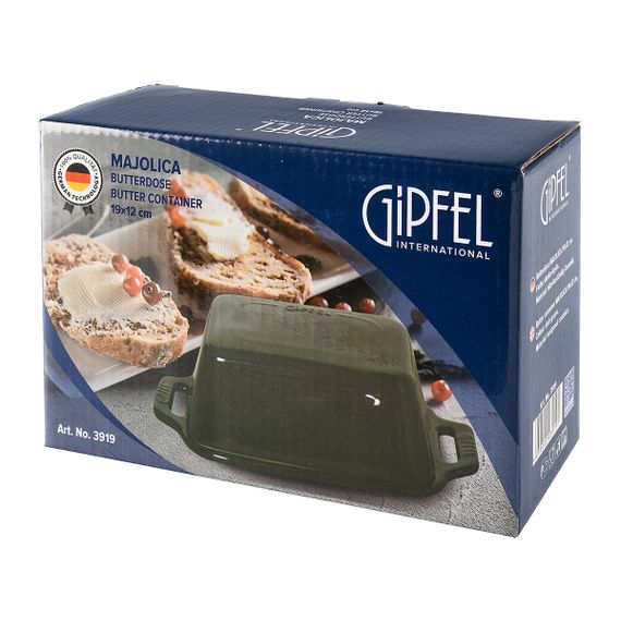 Маслянка Gipfel Majolica GP-3919 19х12 см зелена | Зображення 3