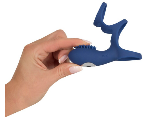 Насадка с вибрацией Rechargeable Couple Sleeve Sex Aura | Зображення 3