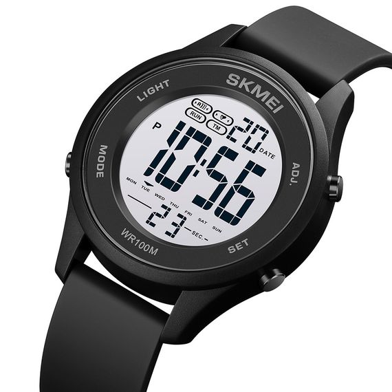 Skmei 1758BKBKWT Black Black White | Зображення 1