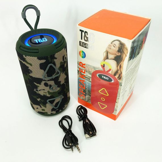 Беспроводная блютуз колонка в дорогу TG656, Портативная акустическая bluetooth колонка YM-76 | Зображення 9