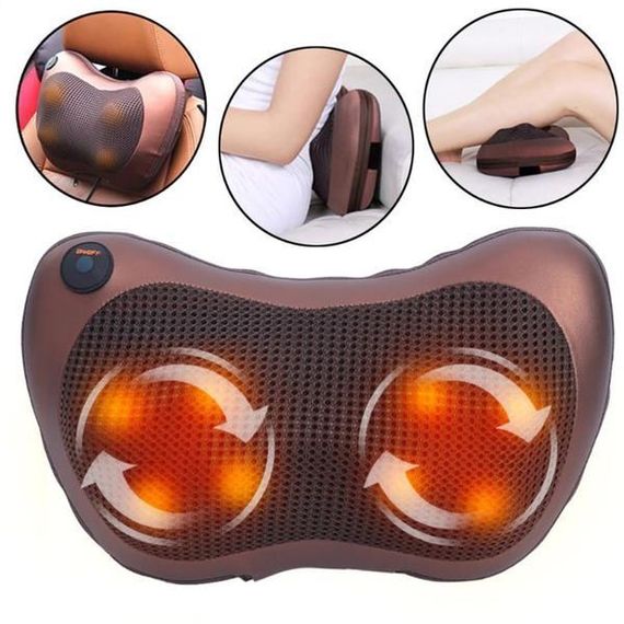 Масажна подушка Car&Home Massage Pillow 8028 з інфрачервоним підігрівом