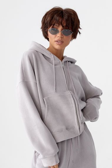 Спортивний костюм з двостороннього флісу - сірий цвет, L/XL (є розміри) | Зображення 2