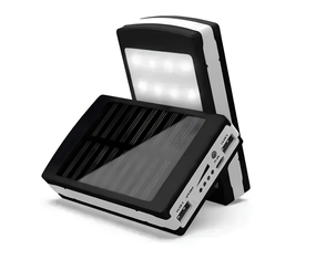 Портативний зарядний пристрій з ліхтариком Solar Power Bank 50000 mAh ∙ Зарядний пристрій Power Bank Solar 50000 mAh з LED ліхтариком
