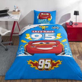 Постільна білизна TAC Disney 160×220 см Cars Let's Race