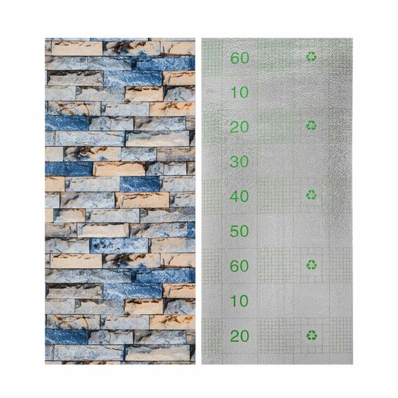 Самоклеючі шпалери 2800х500х1,5мм Синьо-жовта катиринославська цегла (D) SW-00001785 | Зображення 2