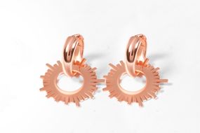 Женские серьги из красного золота
