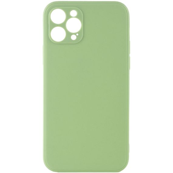 Силиконовый чехол Candy Full Camera для Apple iPhone 12 Pro (6.1") Фисташковый
