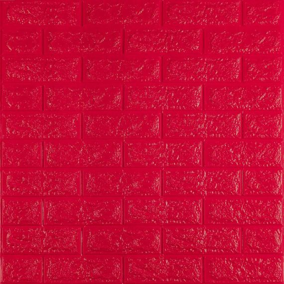 3D панель самоклеюча цегла Червону 700х770х7мм (008-7) SW-00000054