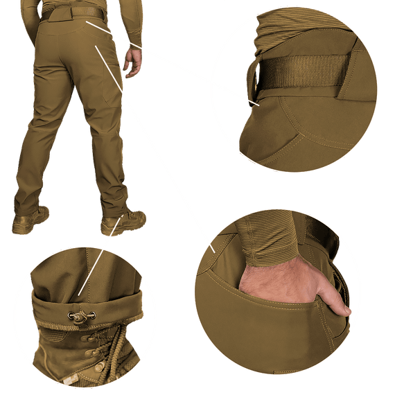 Штани SoftShell Vent Койот (8289), M | Зображення 5