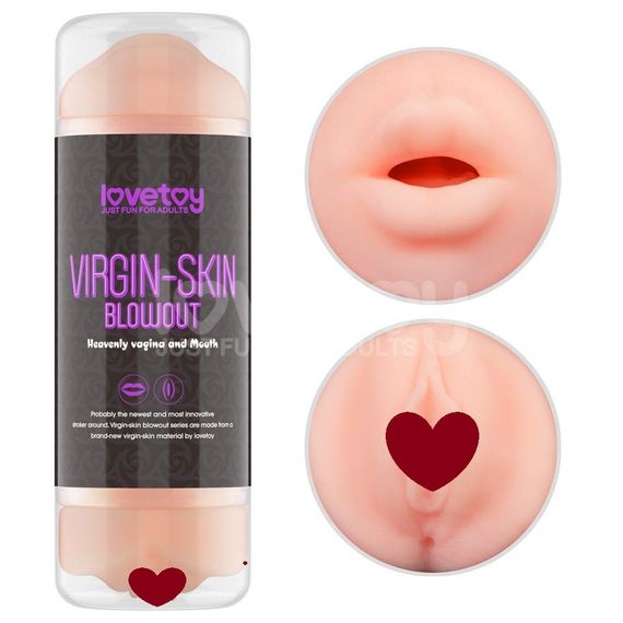 Мастурбатор подвійний SKIN BLOWOUT DOUBLE SIDE STROKER Sex Aura
