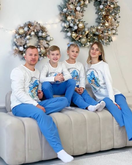 Піжама чоловіча "Family look" Носи своє 46 Білий (p-12640-141779) | Зображення 8