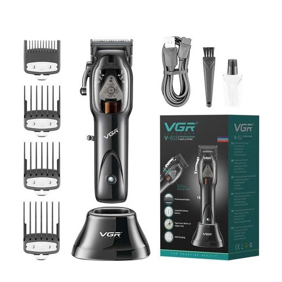 Бритва для бороды VGR Hair Clipper V-653 Voyager | Триммер беспроводной | QU-828 Беспроводная электробритва | Зображення 1