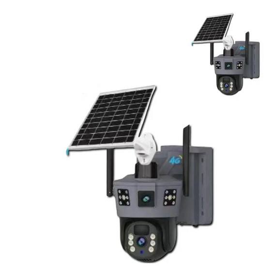 Вулична камера відеоспостереження Solar ptz 6MP TP18, камера з поворотом і нічним баченням, чорна автономна камера | Зображення 4